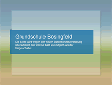 Tablet Screenshot of grundschule-boesingfeld.de